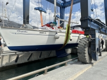 Graptolite launch at Marina Kastela boatyard