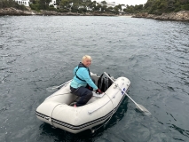 H going ashore to get RIB near Cala d'Or