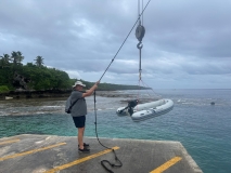 Nuie, landing